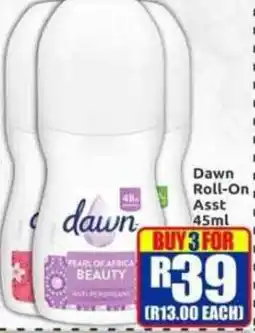 Three Star Cash and Carry Dawn Roll-On Assorted offer