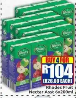 Three Star Cash and Carry Rhodes Fruit Nectar Assorted offer
