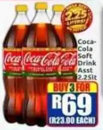 Three Star Cash and Carry Coca-Cola Soft Drink Assorted offer