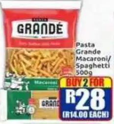 Three Star Cash and Carry Pasta Grande Macaroni/Spaghetti offer