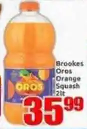 Three Star Cash and Carry Brookes Oros Orange Squash offer
