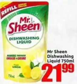 Three Star Cash and Carry Mr Sheen Dishwashing Liquid offer