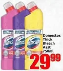 Three Star Cash and Carry Domestos Thick Bleach Assorted offer