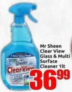 Three Star Cash and Carry Mr Sheen Clear View Glass & Multi Surface Cleaner offer