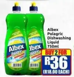 Three Star Cash and Carry Albex Polagric Dishwashing Liquid offer