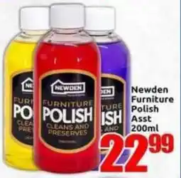 Three Star Cash and Carry Newden Furniture Polish Assorted offer