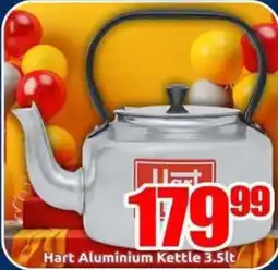 Three Star Cash and Carry Hart Aluminium Kettle offer