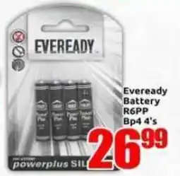 Three Star Cash and Carry Eveready Battery R6PP offer