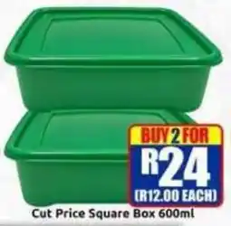 Three Star Cash and Carry Cut Price Square Box offer