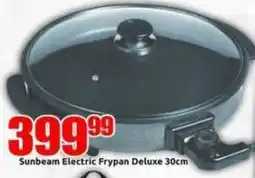 Three Star Cash and Carry Sunbeam Electric Frypan Deluxe 30cm offer