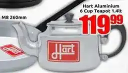 Three Star Cash and Carry Hart Aluminium 6 Cup Teapot offer