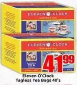 Three Star Cash and Carry Eleven O'Clock Tagless Tea Bags offer