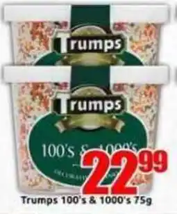 Three Star Cash and Carry Trumps 100's & 1000's offer