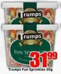 Three Star Cash and Carry Trumps Fun Sprinkles offer
