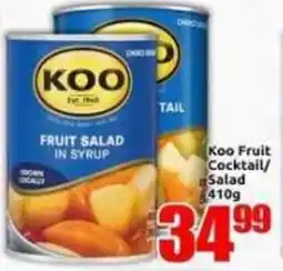 Three Star Cash and Carry Koo Fruit Salad in Syrup offer