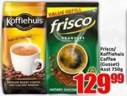 Three Star Cash and Carry Frisco/Koffiehuis Coffee (Gusset) offer