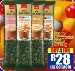Three Star Cash and Carry Jacobs Cappuccino Sticks Assorted offer