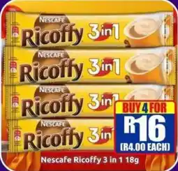 Three Star Cash and Carry Nescafe Ricoffy 3 in 1 offer