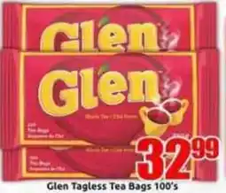 Three Star Cash and Carry Glen Tagless Tea Bags offer