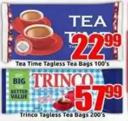 Three Star Cash and Carry Tea Time Tagless Tea Bags offer