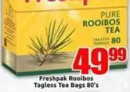 Three Star Cash and Carry Freshpak Rooibos Tagless Tea Bags offer