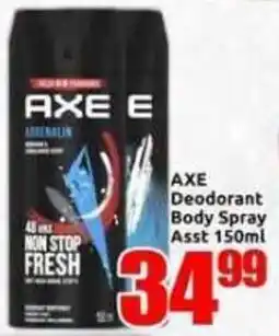 Three Star Cash and Carry AXE E Deodorant Body Spray offer