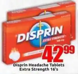 Three Star Cash and Carry Disprin Headache Tablets Extra Strength offer