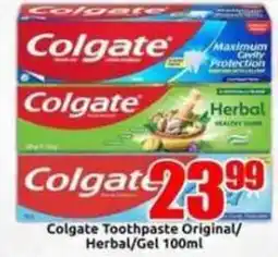 Three Star Cash and Carry Colgate Toothpaste Original/Herbal/Gel offer