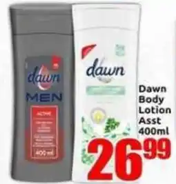 Three Star Cash and Carry Dawn Body Lotion Assorted offer