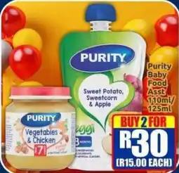 Three Star Cash and Carry Purity Baby Food Assorted offer