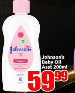 Three Star Cash and Carry Johnson's Baby Oil Assorted offer