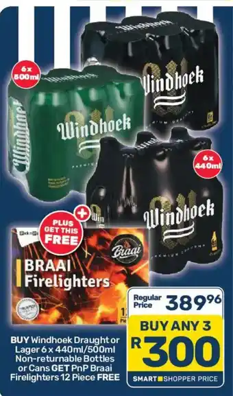 Windhoek Draught or Lager