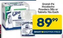 Pick n Pay Grand-Pa Headache Powders or Tablets offer