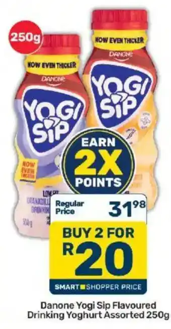 Danone Yogi Sip Flavoured Drinking Yoghurt Assorted