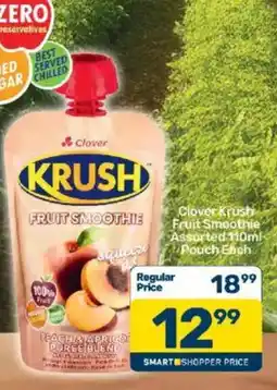 Pick n Pay Clover Krush Fruit Smoothie Assorted offer