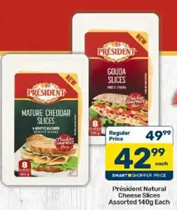 Pick n Pay President Natural Cheese Slices Assorted offer