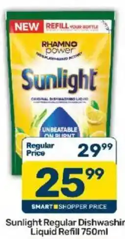 Pick n Pay Sunlight Regular Dishwashing Liquid Refill offer