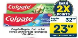 Pick n Pay Colgate Regular, Gel, Herbal, Herbal White or Salt Toothpaste offer