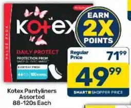 Pick n Pay Kotex Pantyliners Assorted offer