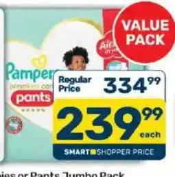 Pick n Pay Pampers premium care pants offer
