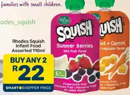 Pick n Pay Rhodes Squish Infant Food Assorted offer