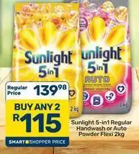 Pick n Pay Sunlight - 5in1 regular handwash or auto powder flexi offer