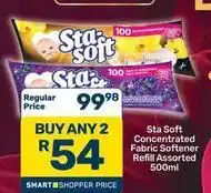 Sta soft concentrated fabric softener refill