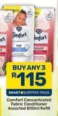 Pick n Pay Comfort - concentrated fabric conditioner assorted 800ml refill offer