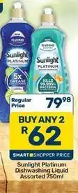 Pick n Pay Sunlight - platinum dishwashing liquid offer