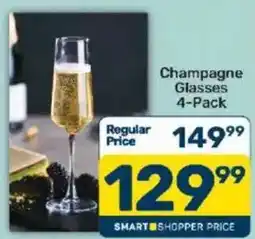 Pick n Pay Champagne Glasses 4-Pack offer