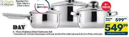 Pick n Pay Chef's Kitchen 6 - Piece Stainless Steel Cookware Set offer