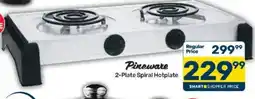 Pick n Pay Pineware 2-Plate Spiral Hotplate offer