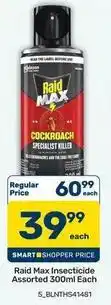 Pick n Pay Raid - insecticide assorted 300ml each offer