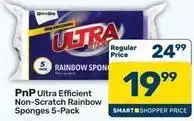 Pick n Pay Ultra - efficient non-scratch rainbow sponges offer